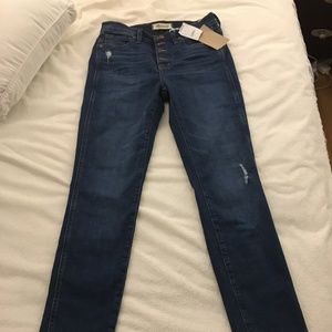 Madewell 10" Rise Button Jean Hanna Wash NWT Sz 26